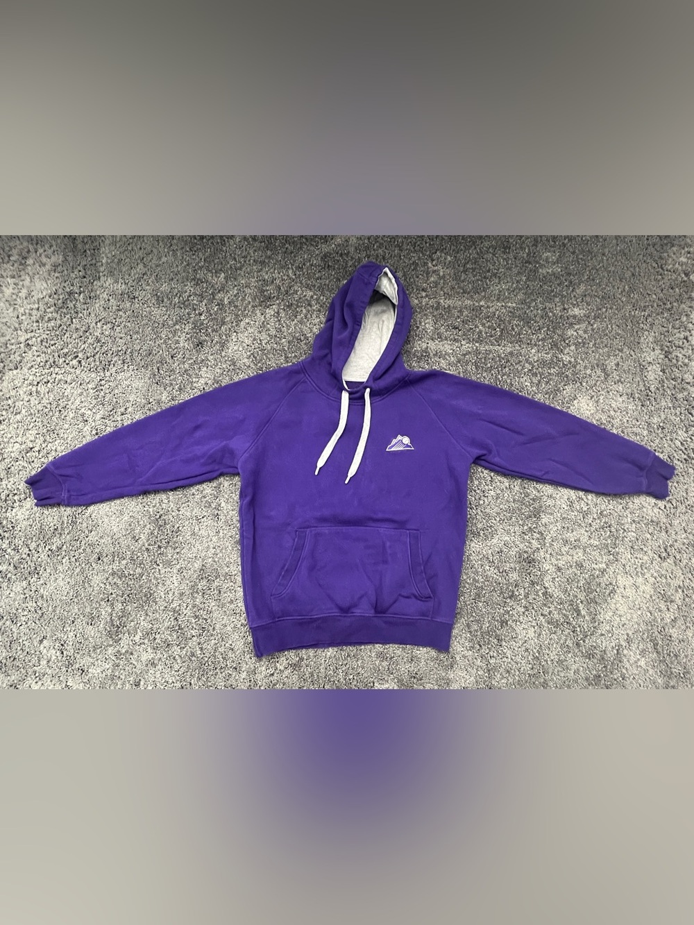 Colorado Rockies Antigua Hoodie Men’s Large Purple Pullover Sweatshirt Baseball